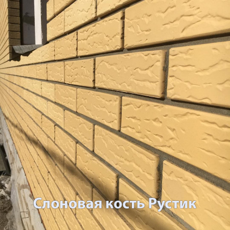 Облицовочный кирпич Tereх одинарный 1 НФ Слоновая кость рустик, М175